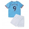Manchester City Erling Haaland #9 Hjemmedraktsett Barn 2022-23 Kortermet (+ korte bukser)